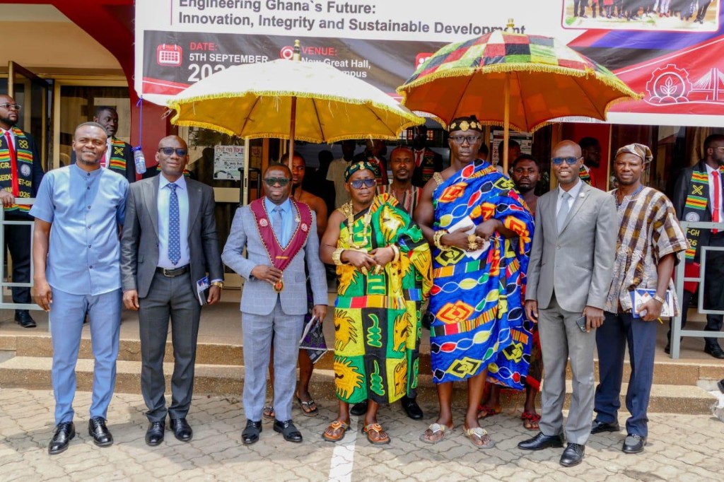 IET-GH leadership and traditional leaders at the induction