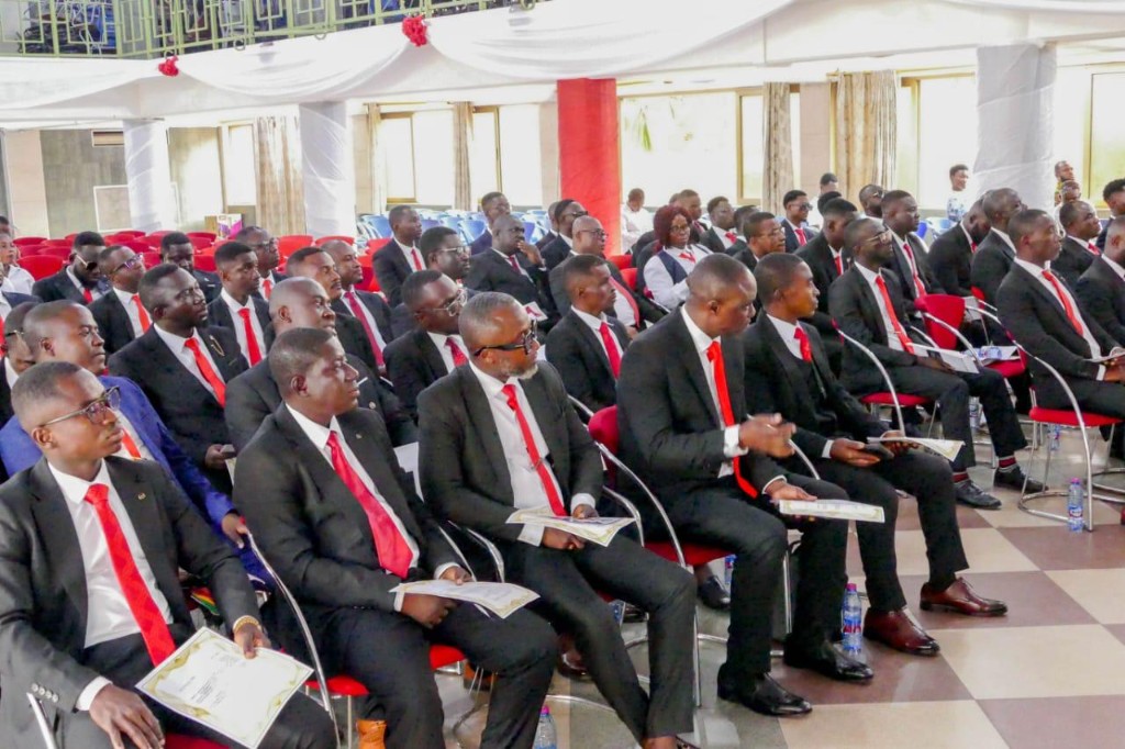 Inductees seated for the Middle Belt induction programme