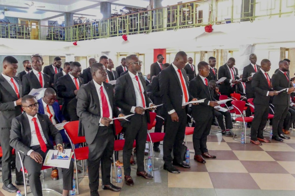 Newly inducted engineers during the induction ceremony in Kumasi