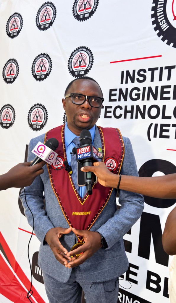 IET-GH President in a media interview after the ceremony