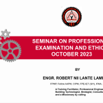 Seminar On Professional Examinations and Ethics